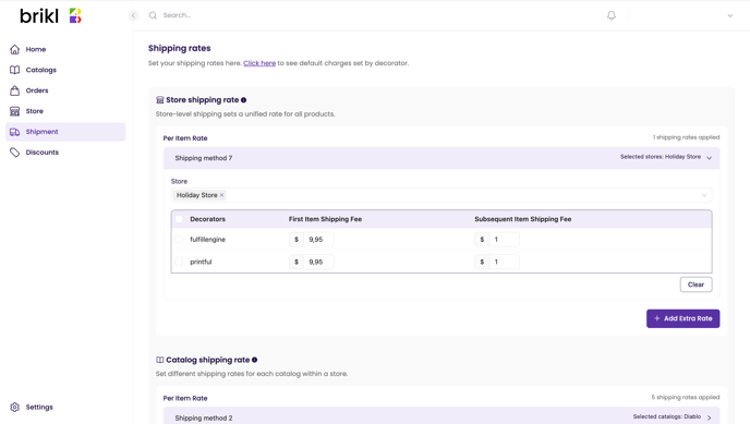 Shipping fee