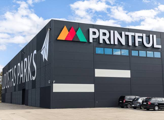 A Printful production facility — on-demand fulfillment at enterprise scale