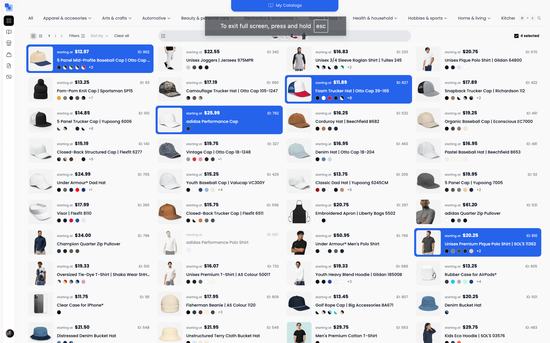 Brikl distributor dashboard — running multiple branded client merchandise programs from one platform
