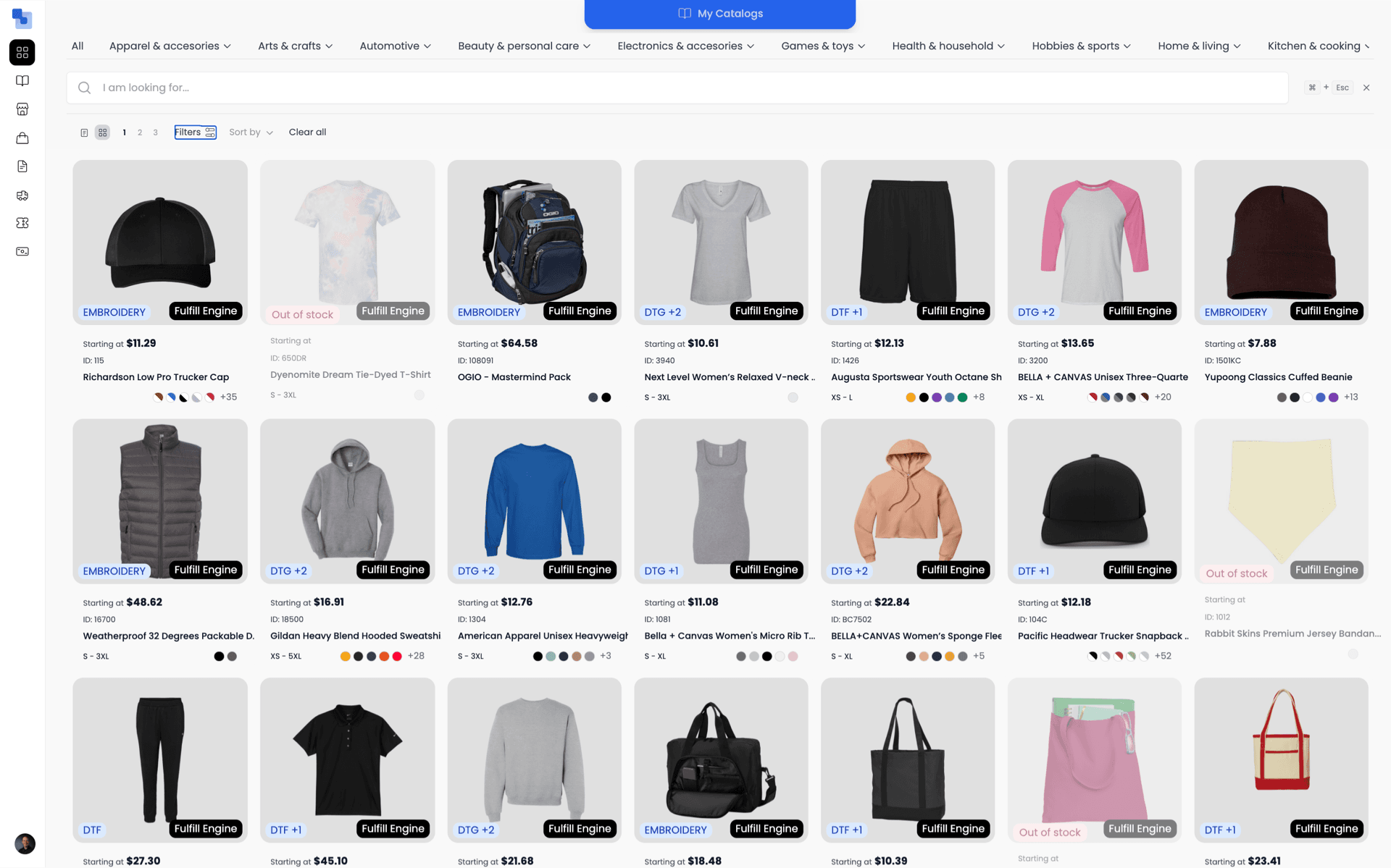 Fulfill Engine products available in the Brikl marketplace